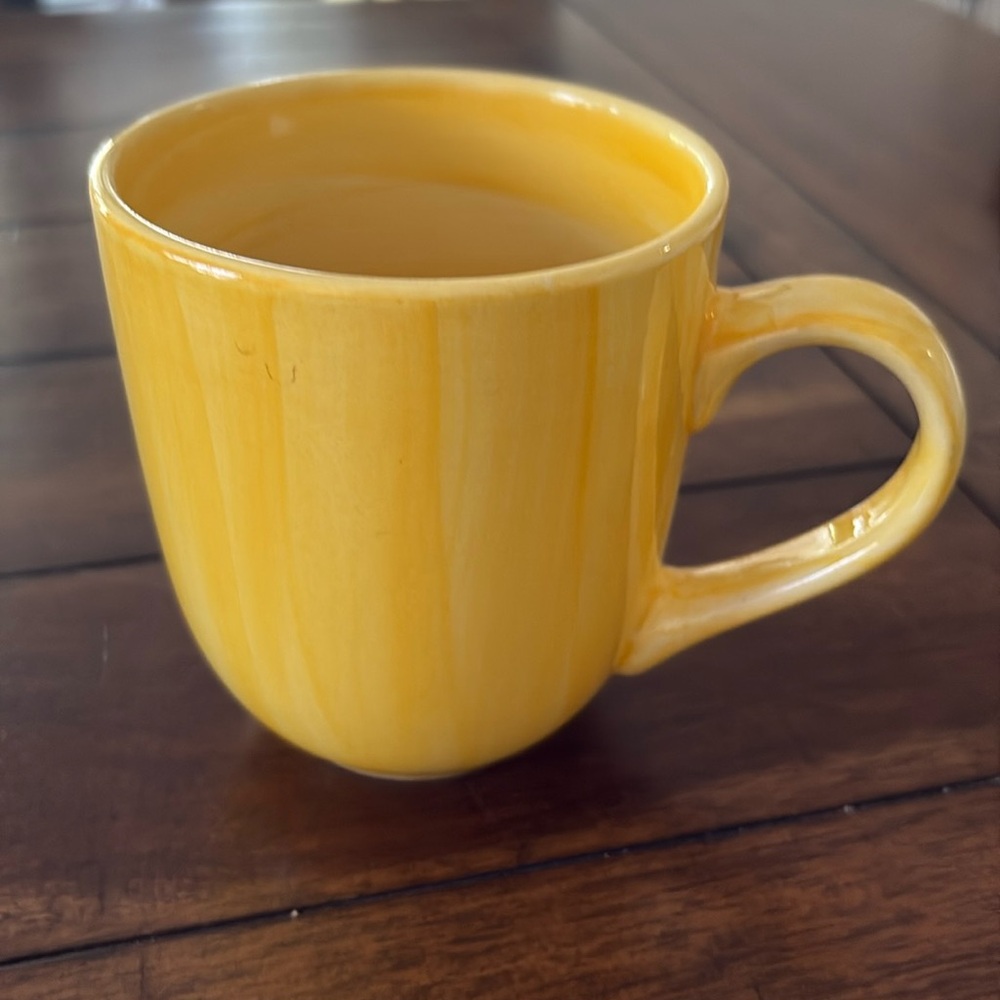 Citrus Grove Yellow Hand Painted Mug